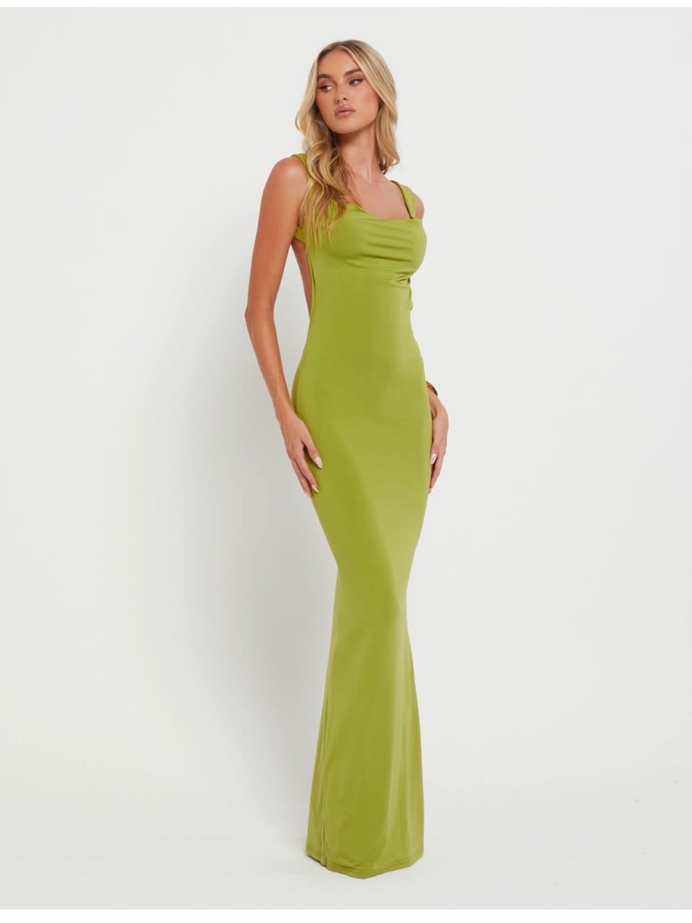 Tiger Mist  Morana dress in Olive Green  Strap Detail Bodycon Dress